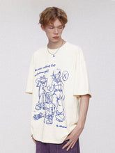 Hand Drawn Cartoon Character Graphic Tee