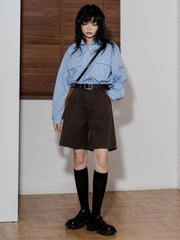 Woolen Casual Short Pants