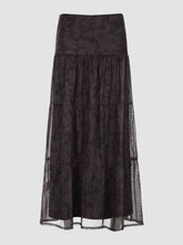 Retro Cashew Flower Double-Layer Long Skirt