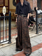 Japanese Floral Trousers Pants