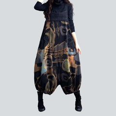 Slim fit women's jean dungaree