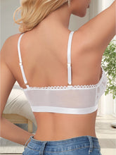 2pcs Women's Heart Lace Mesh Bralette