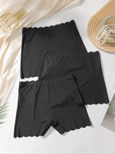 3-Pack Women's Black Safety Shorts High Waisted Anti-See Through Invisible Panties