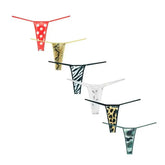 3 Pcs Women Sexy Printed Leopard/Zebra/Camouflage/Rabbit/Dot/Snake Female Thong