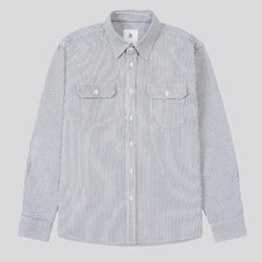 Casual chambray style men's denim shirt