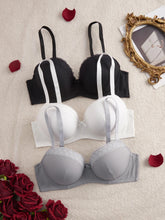 3PCS Gather Side Breast Large Size lingerie
