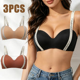 3PCS Women Seamless Push Up Bra
