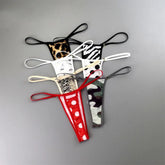 3PCS Women Sexy Printed Thongs