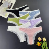3Pcs/Set Women Lace Thongs