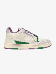 Starry Glide Retro Purple Stars Skate Sneakers