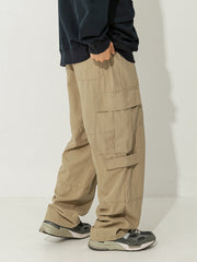 Retro Japanese Loose Cargo Trousers