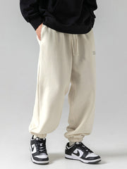 Retro Japanese Print Loose Long Sweatpants