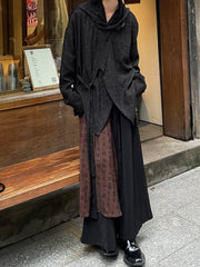 Spliced Trousers Dormant Calligraphy Panels Pants