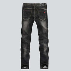 Black sanded jeans for men