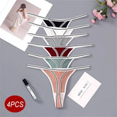 4Pc Sports Women's Cotton Thong