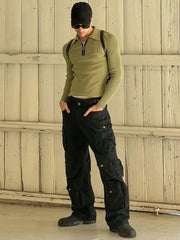 Vintage Multi-pocket Cargo Pants