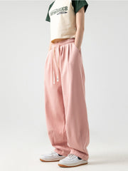 Retro Pleated Loose Thickened Sweatpants