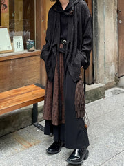 Spliced Trousers Dormant Calligraphy Panels Pants