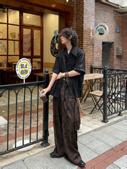 Japanese Floral Trousers Pants