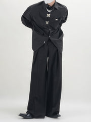 Black Suit Loose Pants