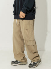 Retro Japanese Loose Cargo Trousers