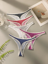 5 pieces of women's sexy multi-color Thong