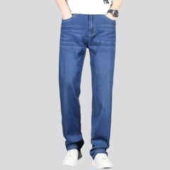 Lyocell men's high-waist jeans