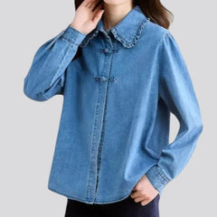 Loose jean shirt for ladies