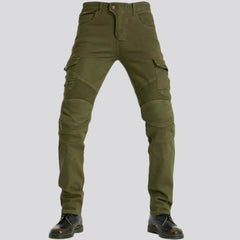 Slim moto men's denim pants