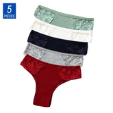 5Pcs/set Brazilian Women Cotton Panties