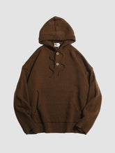 Japanese Retro Loose Knitted Hoodie