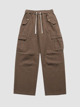 Retro Maillard Elastic Waist Long Pants