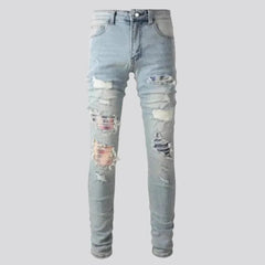 Distressed skinny jeans for men