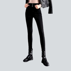 Casual monochrome jeans for ladies