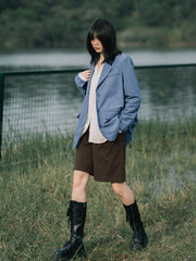 Woolen Five Quarter Pants