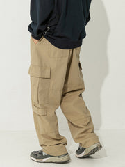 Retro Japanese Loose Cargo Trousers