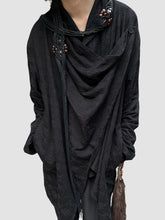 Yamamoto Style Floral Embroidered Cardigan