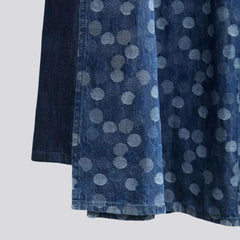 Layered high-waist jean pants for ladies