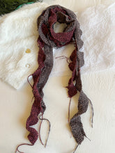 Retro Irregular Tassel Braided Thin Scarf