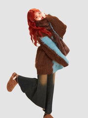 Retro Denim Irregular Fishtail Skirt