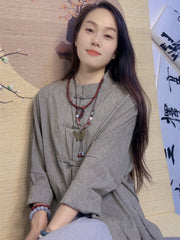 Japanese Style Linen Loose Shirt
