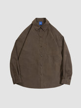 Retro Suede Casual Shirt Jacket