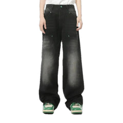Fashionable baggy carpenter men's jeans