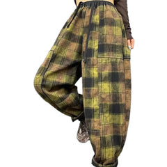 Insulated denim joggers for women