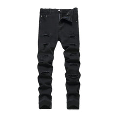 Fashionable elastic jeans for men