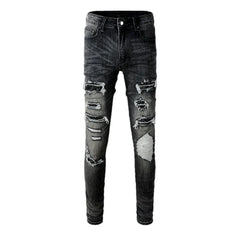 Mid rise stretchable men's jeans
