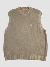 Retro Round Neck Loose Sleeveless Vest