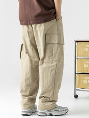 Retro Loose Three-Dimensional Cargo Pants