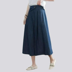 High-waist classic jeans skirt for ladies