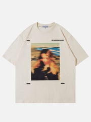 Blur Girl Print Tee
